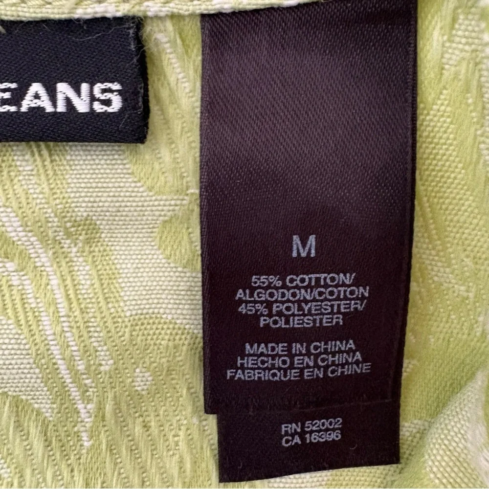 DKNY Light Green Floral Patterned Blazer‎ Y2K - M